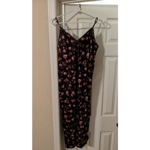 NWT Satin Midi Dress Floral